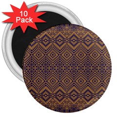 Aztec Pattern 3  Magnets (10 Pack) 