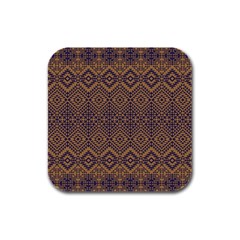 Aztec Pattern Rubber Square Coaster (4 Pack)  by Amaryn4rt