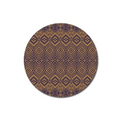 Aztec Pattern Magnet 3  (round) by Amaryn4rt