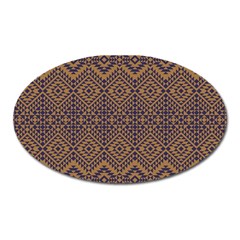 Aztec Pattern Oval Magnet