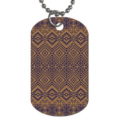 Aztec Pattern Dog Tag (two Sides)