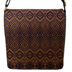 Aztec Pattern Flap Messenger Bag (s)