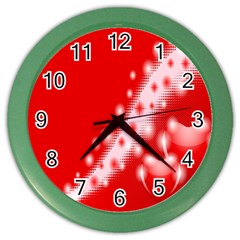 Background Banner Congratulation Color Wall Clocks by Amaryn4rt