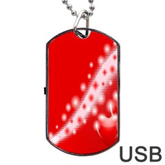 Background Banner Congratulation Dog Tag Usb Flash (one Side) by Amaryn4rt