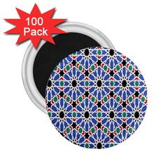 Background Pattern Geometric 2 25  Magnets (100 Pack)  by Amaryn4rt