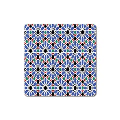 Background Pattern Geometric Square Magnet by Amaryn4rt