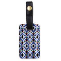 Background Pattern Geometric Luggage Tags (one Side)  by Amaryn4rt