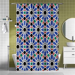 Background Pattern Geometric Shower Curtain 48  X 72  (small) 