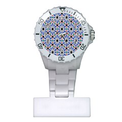 Background Pattern Geometric Plastic Nurses Watch