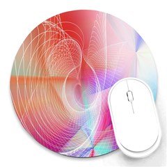 Background Nebulous Fog Rings Round Mousepads by Amaryn4rt