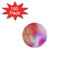 Background Nebulous Fog Rings 1  Mini Buttons (100 Pack)  by Amaryn4rt