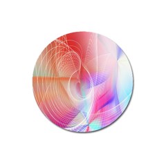 Background Nebulous Fog Rings Magnet 3  (round) by Amaryn4rt