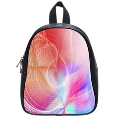 Background Nebulous Fog Rings School Bags (small) 