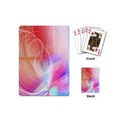 Background Nebulous Fog Rings Playing Cards (mini)  by Amaryn4rt