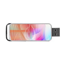 Background Nebulous Fog Rings Portable Usb Flash (two Sides) by Amaryn4rt