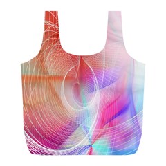 Background Nebulous Fog Rings Full Print Recycle Bags (l) 