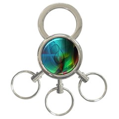 Background Nebulous Fog Rings 3-ring Key Chains by Amaryn4rt