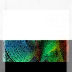 Background Nebulous Fog Rings Rectangular Jigsaw Puzzl by Amaryn4rt