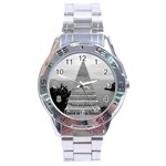 Steps to success follow Stainless Steel Analogue Watch Front