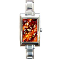 Background Pattern Lines Oval Rectangle Italian Charm Watch