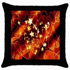 Background Pattern Lines Oval Throw Pillow Case (black)