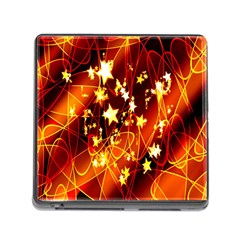 Background Pattern Lines Oval Memory Card Reader (square) by Amaryn4rt