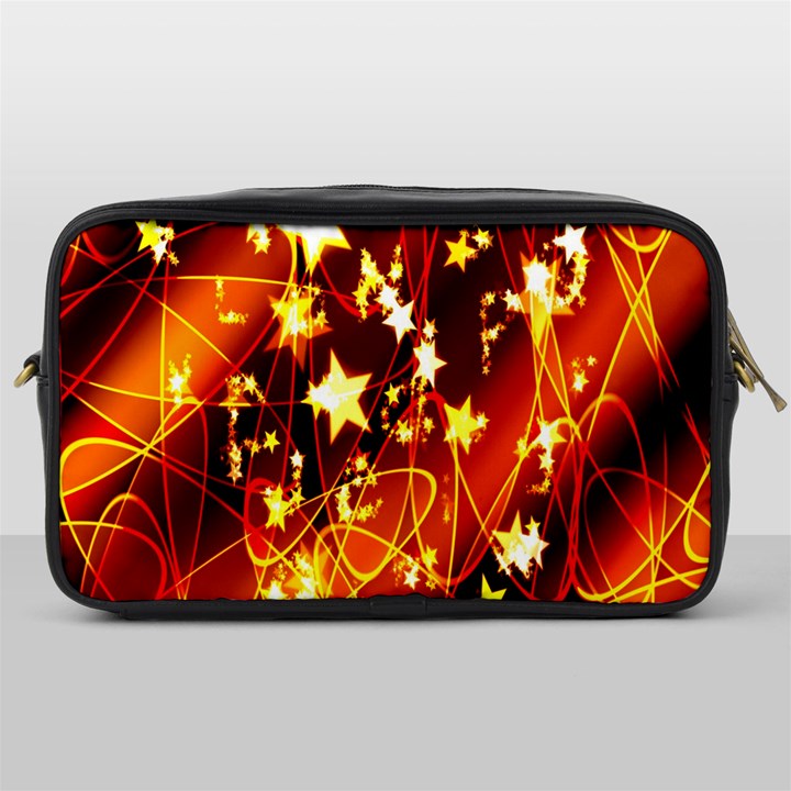 Background Pattern Lines Oval Toiletries Bags