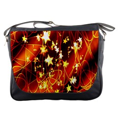 Background Pattern Lines Oval Messenger Bags