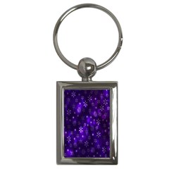 Bokeh Background Texture Stars Key Chains (rectangle) 