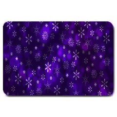 Bokeh Background Texture Stars Large Doormat  by Amaryn4rt