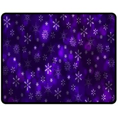 Bokeh Background Texture Stars Fleece Blanket (medium)  by Amaryn4rt