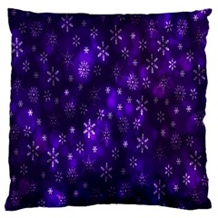 Bokeh Background Texture Stars Large Flano Cushion Case (one Side) by Amaryn4rt