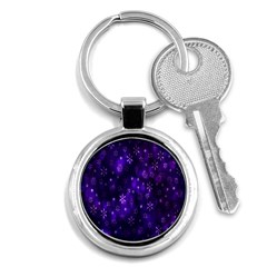 Bokeh Background Texture Stars Key Chains (round) 