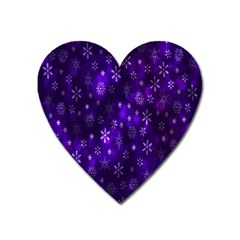 Bokeh Background Texture Stars Heart Magnet by Amaryn4rt