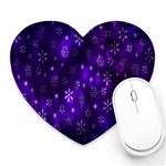 Bokeh Background Texture Stars Heart Mousepads Front