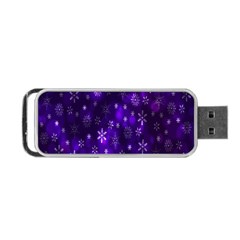 Bokeh Background Texture Stars Portable Usb Flash (one Side) by Amaryn4rt