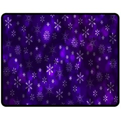 Bokeh Background Texture Stars Double Sided Fleece Blanket (medium) 