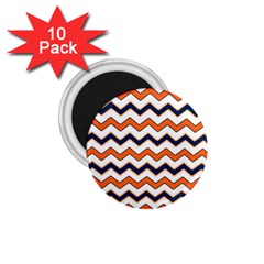 Chevron Party Pattern Stripes 1 75  Magnets (10 Pack)  by Amaryn4rt