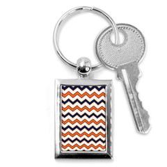 Chevron Party Pattern Stripes Key Chains (rectangle)  by Amaryn4rt