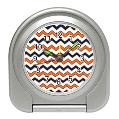 Chevron Party Pattern Stripes Travel Alarm Clocks