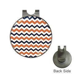 Chevron Party Pattern Stripes Hat Clips With Golf Markers