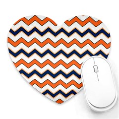 Chevron Party Pattern Stripes Heart Mousepads