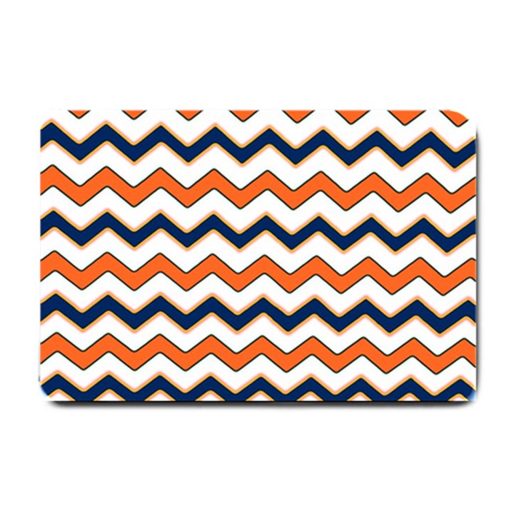 Chevron Party Pattern Stripes Small Doormat 