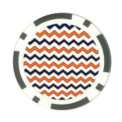 Chevron Party Pattern Stripes Poker Chip Card Guard