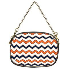 Chevron Party Pattern Stripes Chain Purses (one Side) 