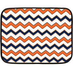 Chevron Party Pattern Stripes Fleece Blanket (mini) by Amaryn4rt