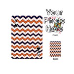 Chevron Party Pattern Stripes Playing Cards 54 (Mini)  Front - Spade5