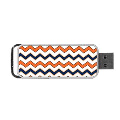 Chevron Party Pattern Stripes Portable Usb Flash (two Sides)