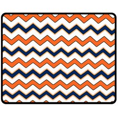 Chevron Party Pattern Stripes Double Sided Fleece Blanket (medium)  by Amaryn4rt