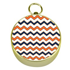 Chevron Party Pattern Stripes Gold Compasses by Amaryn4rt